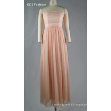 2020 Elegant Off Shoulder Pink Long Evening Dress For Lady